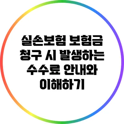 실손보험 보험금 청구 시 발생하는 수수료 안내와 이해하기