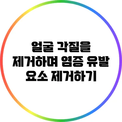 얼굴 각질을 제거하며 염증 유발 요소 제거하기