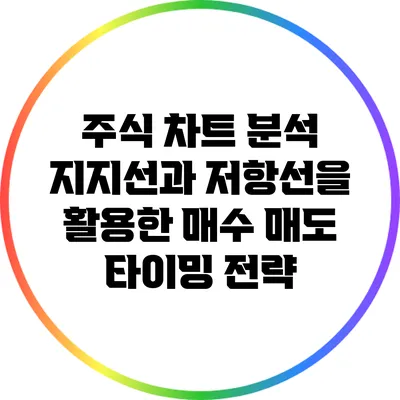 주식 차트 분석: 지지선과 저항선을 활용한 매수 매도 타이밍 전략